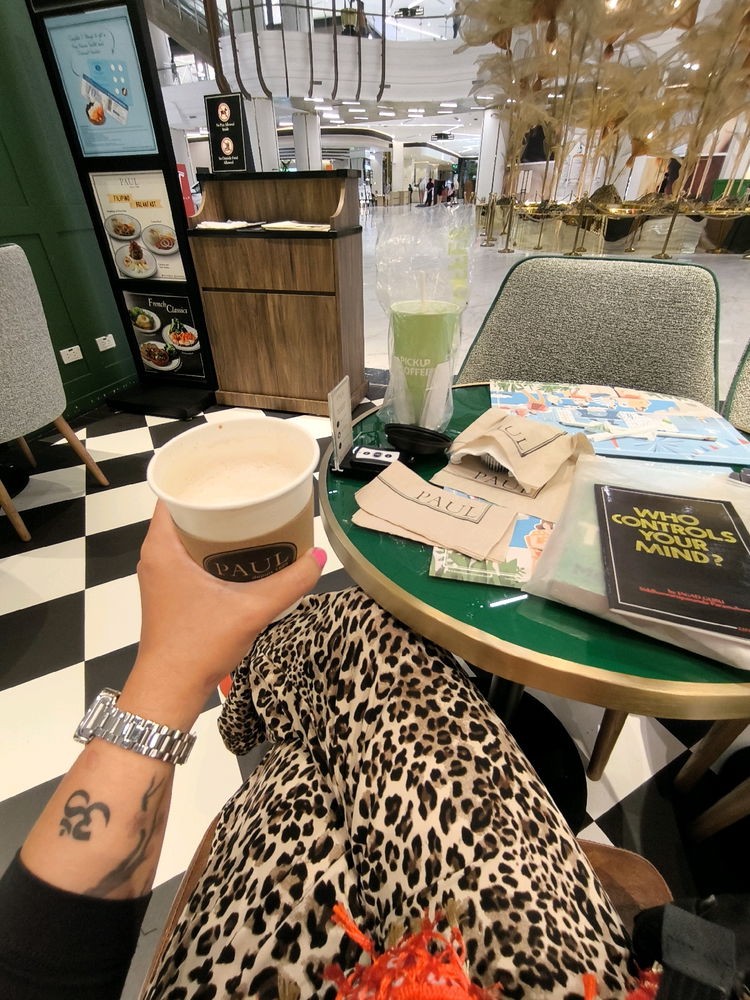 People watching and coffee