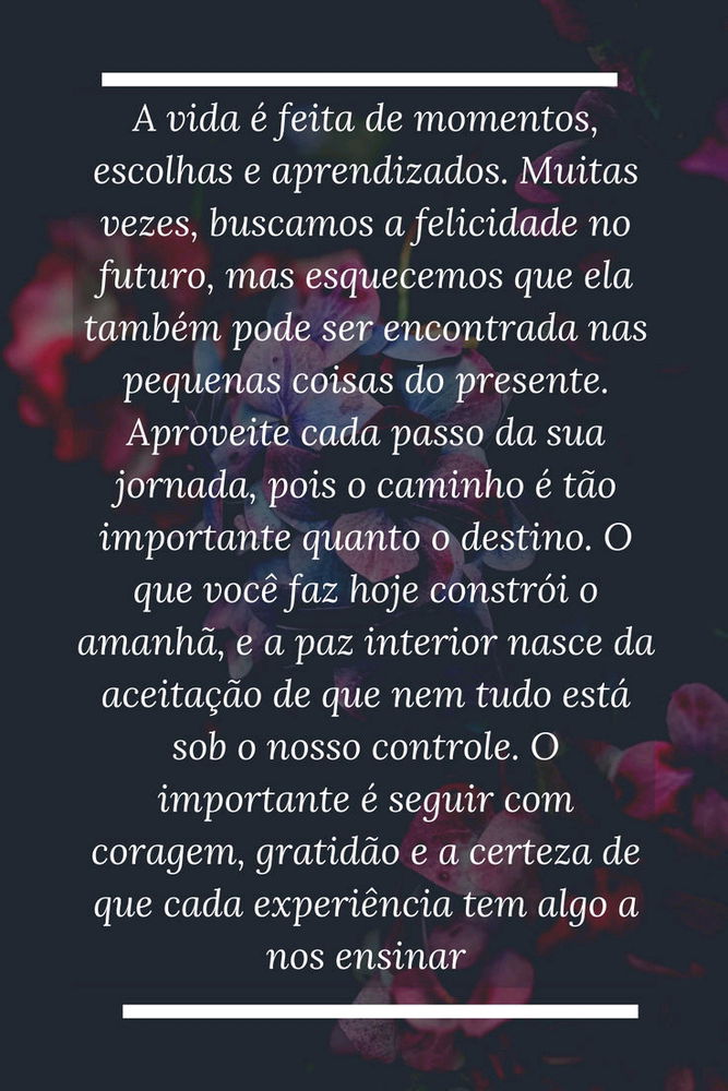 Que nunca deixamos de olhar as coisas boas do dia 🙂😃