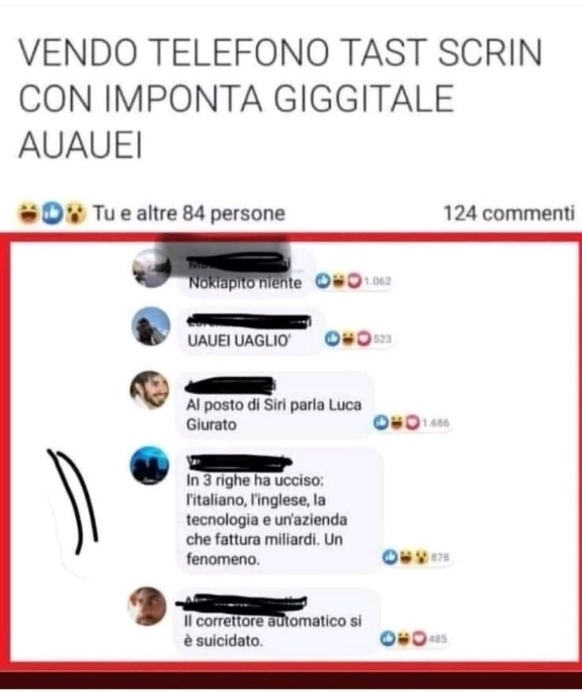 i commenti... 😂😂😂