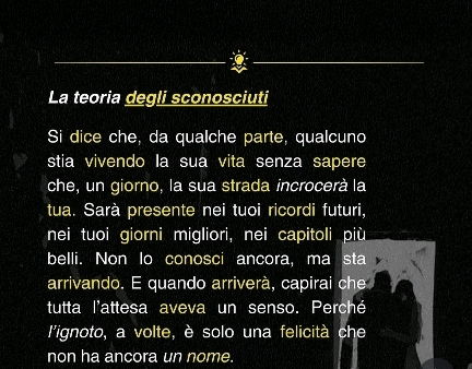 Teorie
Alcune le ho sperimentate