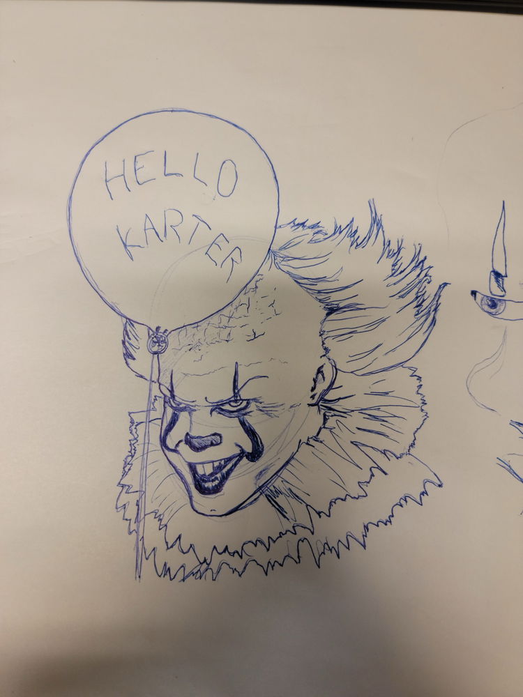 We all Float Down Here 🤣 One of my doodles while at work. Drew it for my Coworkers son. 🤣