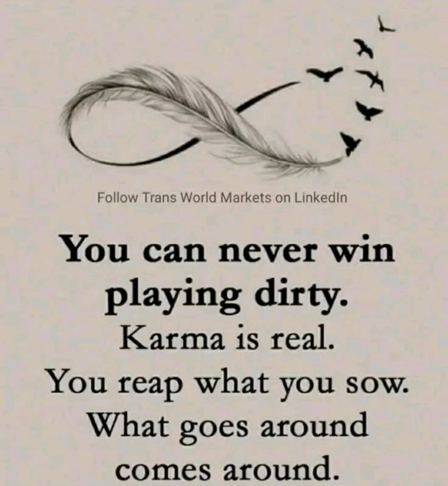 Karma will never leave you if do wrong to others 💔
