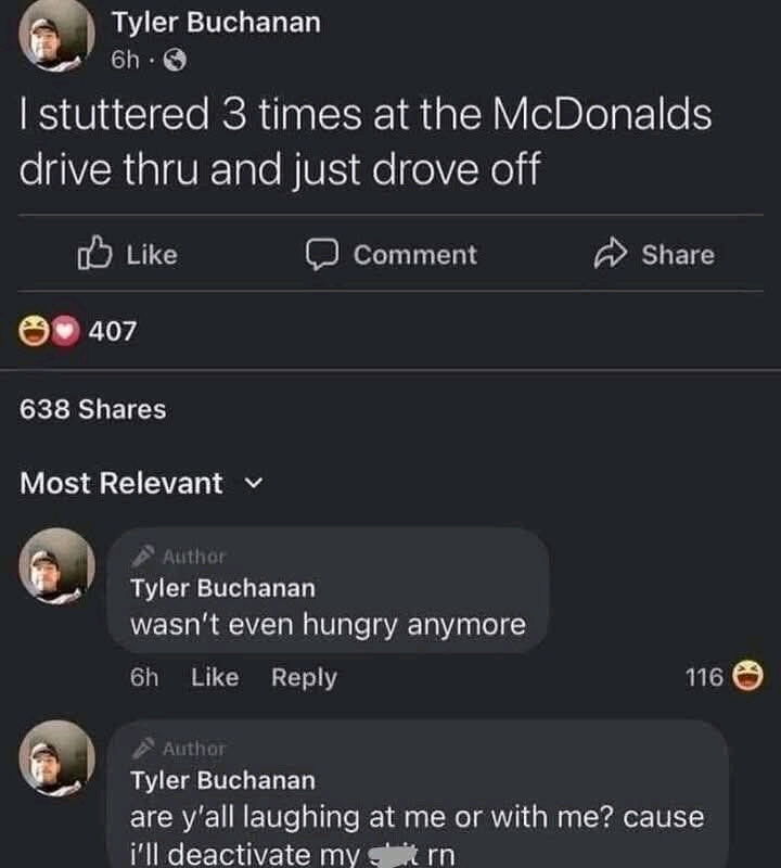 He's serious
