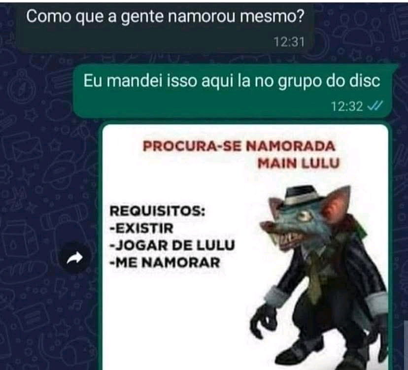 Pov: Oce é um jogador de lol