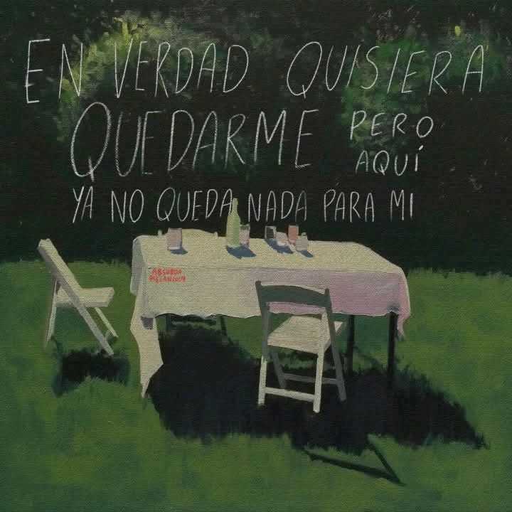 Nada me queda aquí para seguir de pie y ver un día más en mi vida