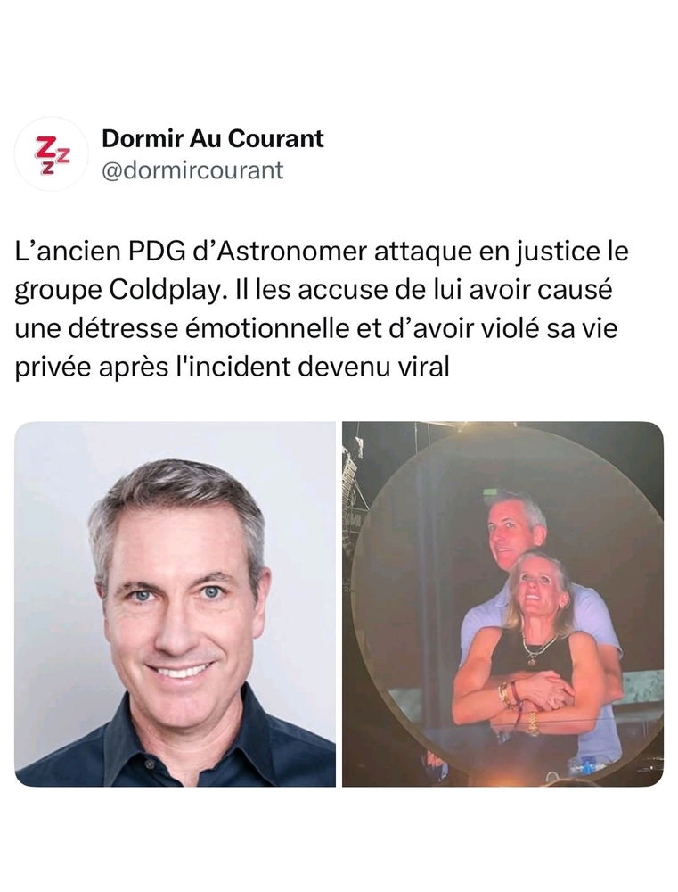 C'est vrai que c'est à cause de Coldplay qu'il s'est fait surprendre avec sa maîtresse... 😅😅😅
