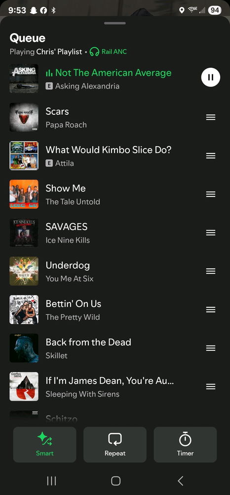 What are you listening to?
