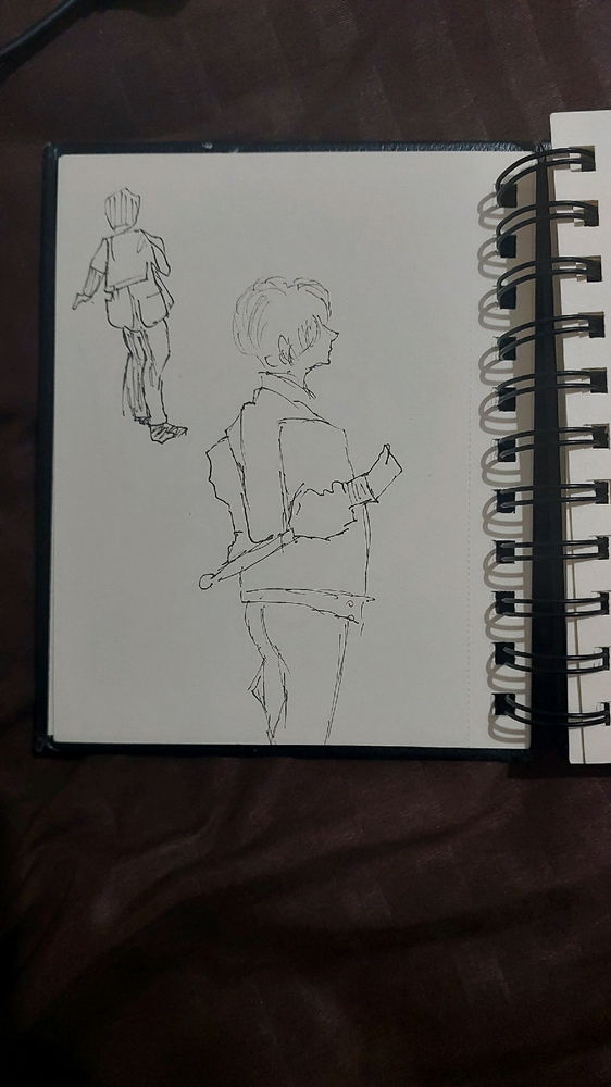 after multiple failed attempts to sketch atleast one thing a day... i gave in and drew what i draw best- me kisi ka sapna hun.. jo aaj ban chuka hun sach.. ab ye mera sapna hai ki sabke sapne sach me karunnnn...... 😬