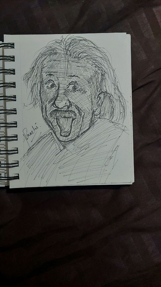 after multiple failed attempts to sketch atleast one thing a day... i gave in and drew what i draw best- me kisi ka sapna hun.. jo aaj ban chuka hun sach.. ab ye mera sapna hai ki sabke sapne sach me karunnnn...... 😬