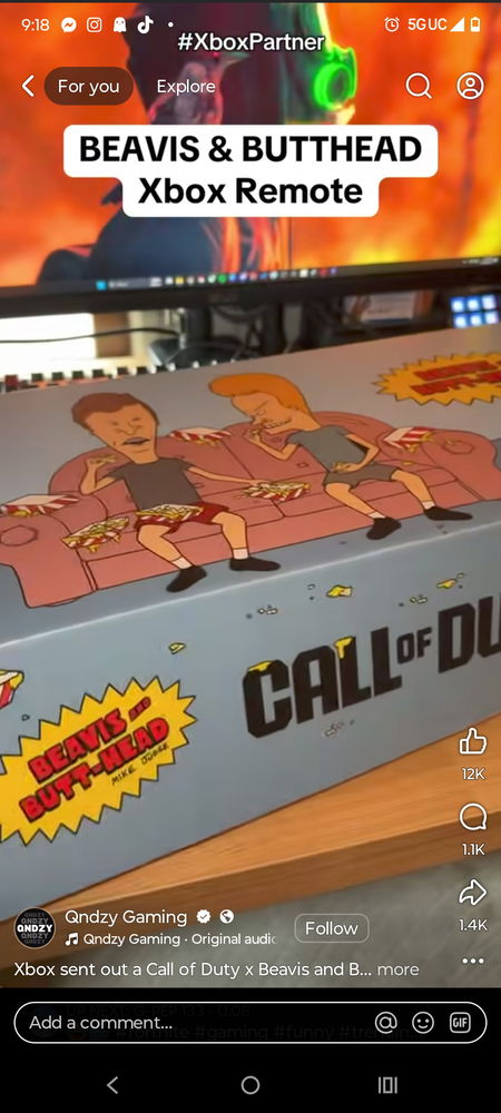 This dud got a custom Beavis and Butthead controller 🔥🫠that sick