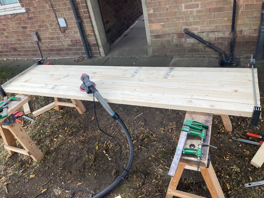 My four poster Gothic bed begins with the kind help of my neighbour and friend Jeremy a retired Carpenter.