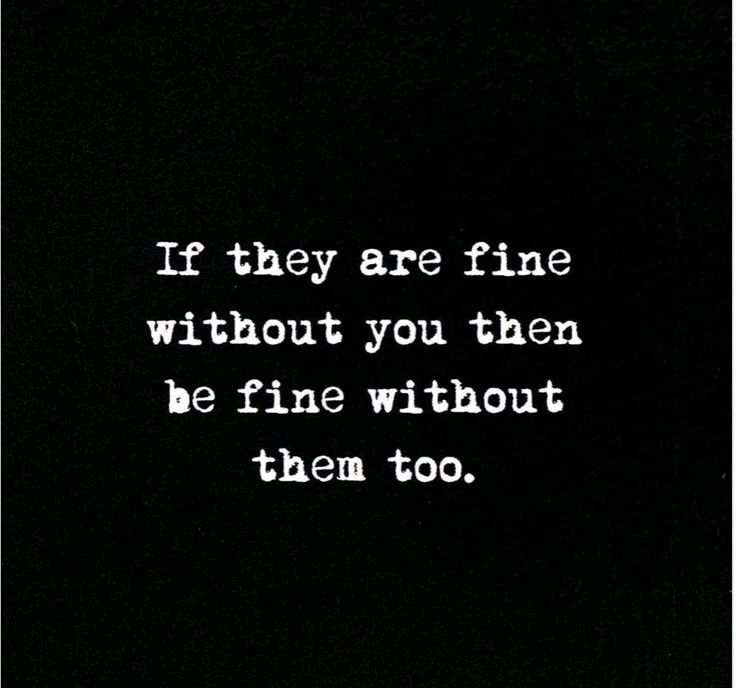 Let go of who let go of you..