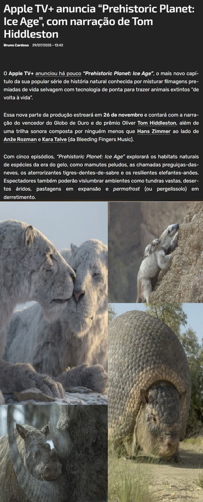 Promete ser incrivel tal qual as temporadas anteriores