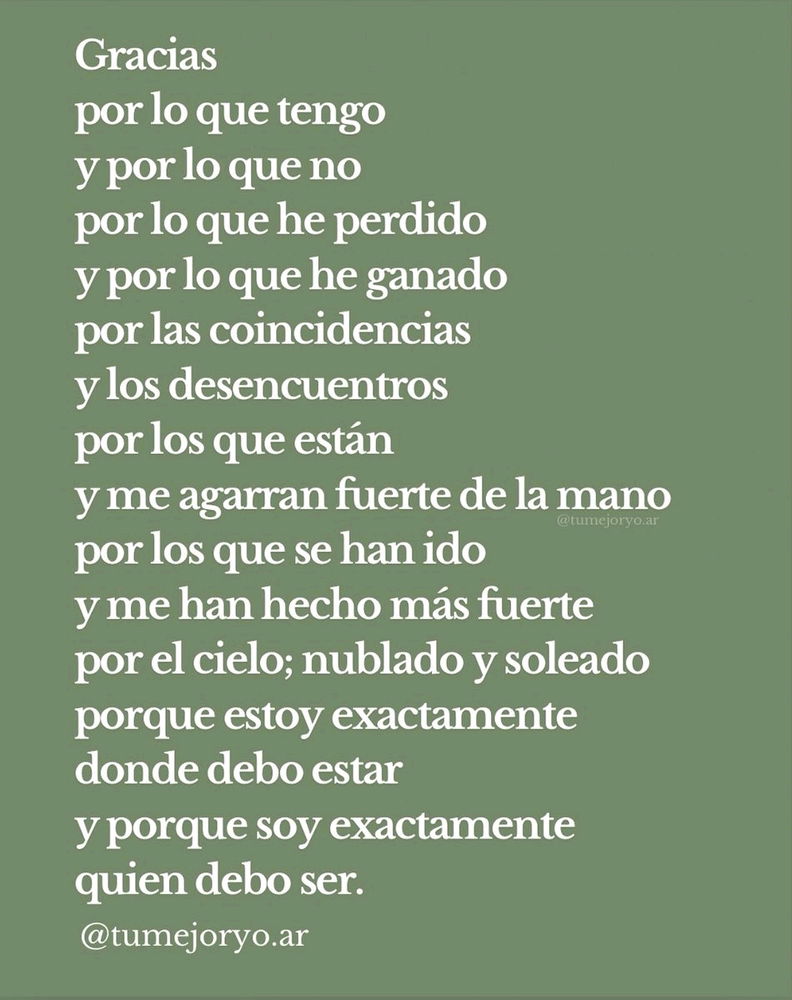 Agradecidos con todo