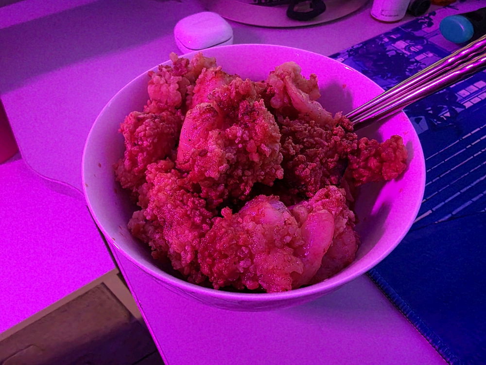 made tempura shrimp