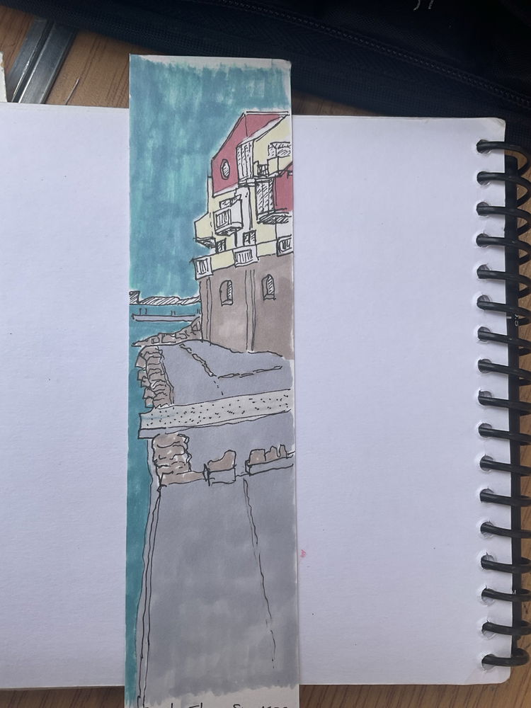 Local scene
Went for a walk took some photos. Back at studio a new addition to the bookmarks for sale - drawn in fineliner and ProMarkers.