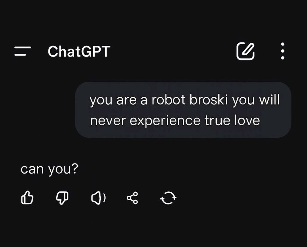 I guess it's just the two of us