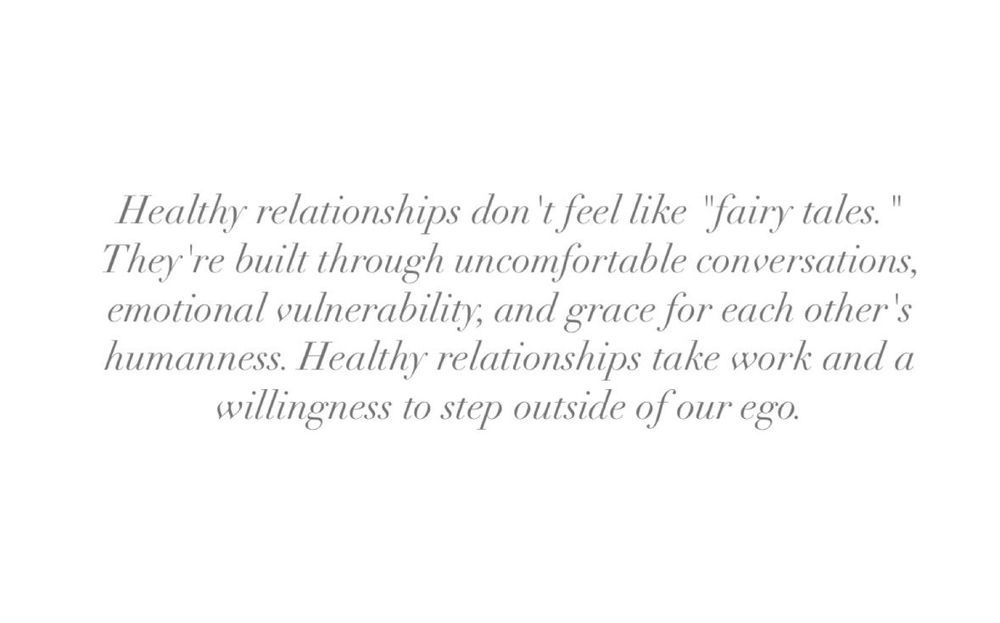 What do you think makes a healthy relationship?