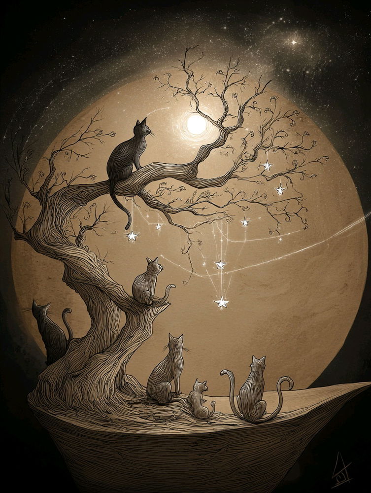 Noche de gatos