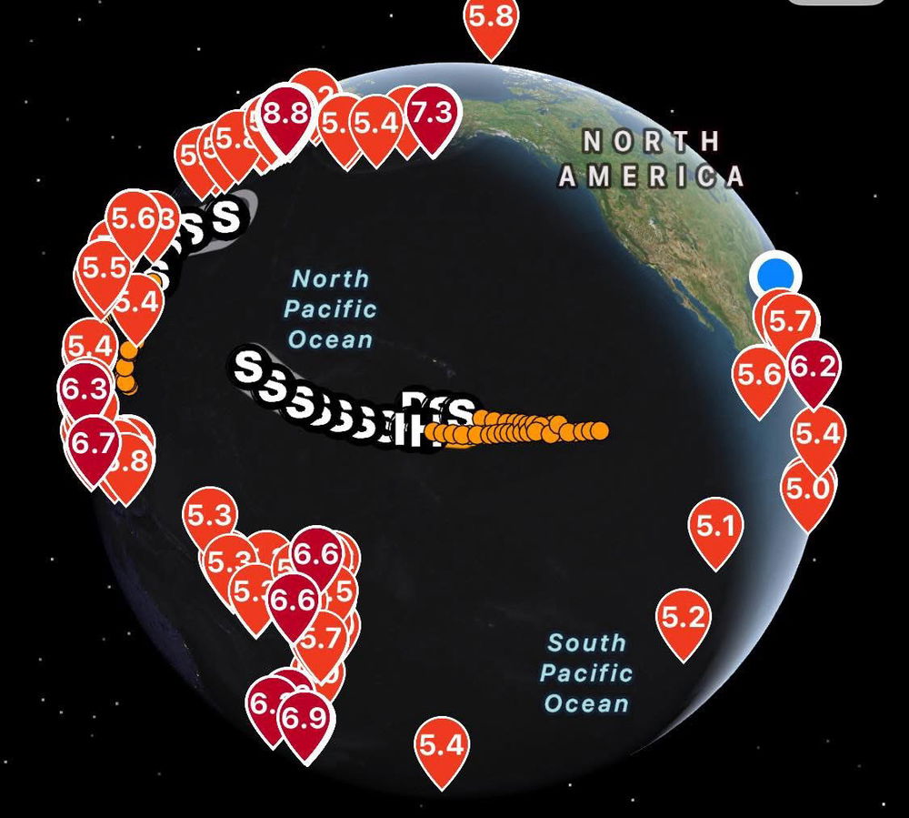 These are all the earthquakes that happened this year, stay safe everyone