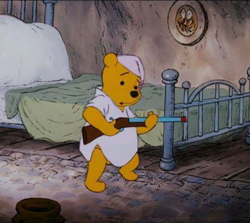 Tal vez no lo recuerden pero Winnie Pooh traía fusc4 por cualquier p3do
