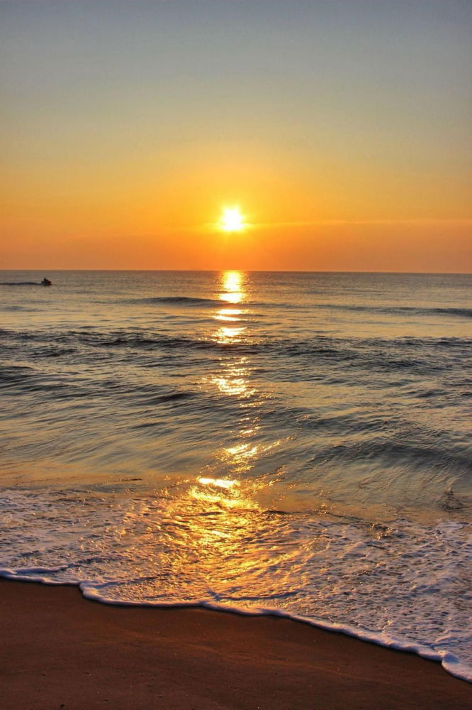 Sunset and sea