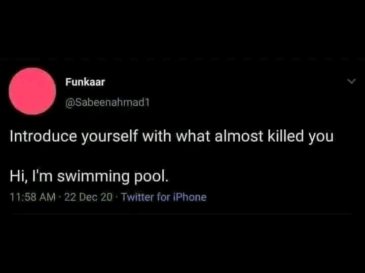 Hi, I'm Swimming Pool and hi I'm Ex!