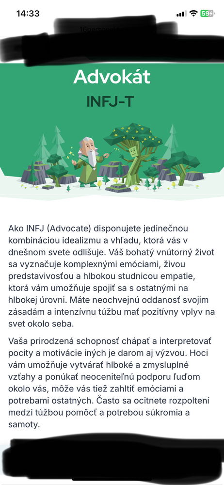 Moja osobnosť sa nemení