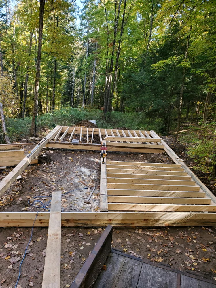 Sugarshack base is put in now!!