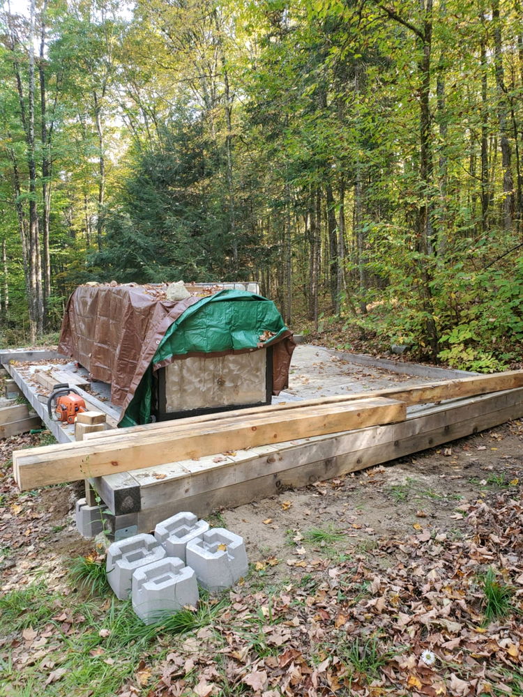 Sugarshack base is put in now!!